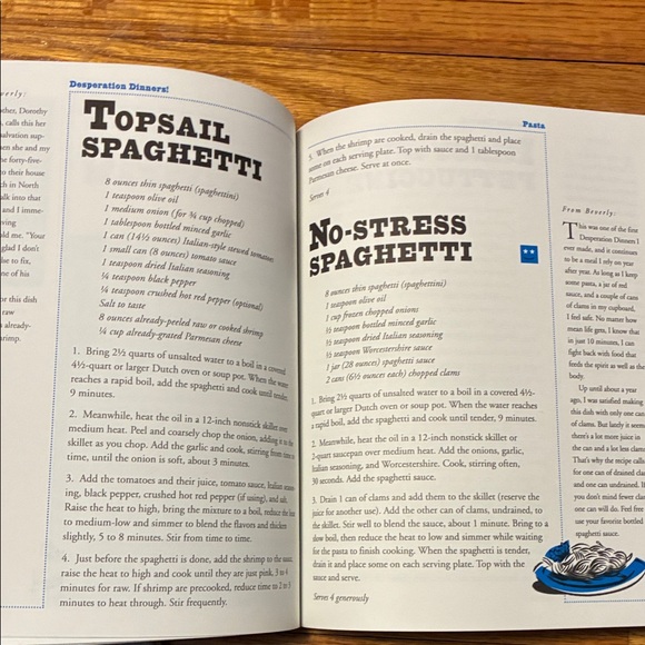 Desperation Dinners Cookbook by Beverly Mills & Alicia Ross - Picture 7 of 11